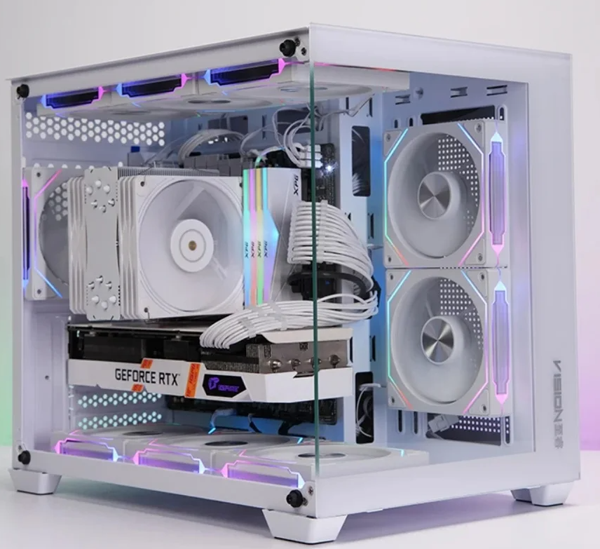 Ventilador RGB, 4PIN PWM 800-1800RPM, sincronización de iluminación de placa base, 1 unidad