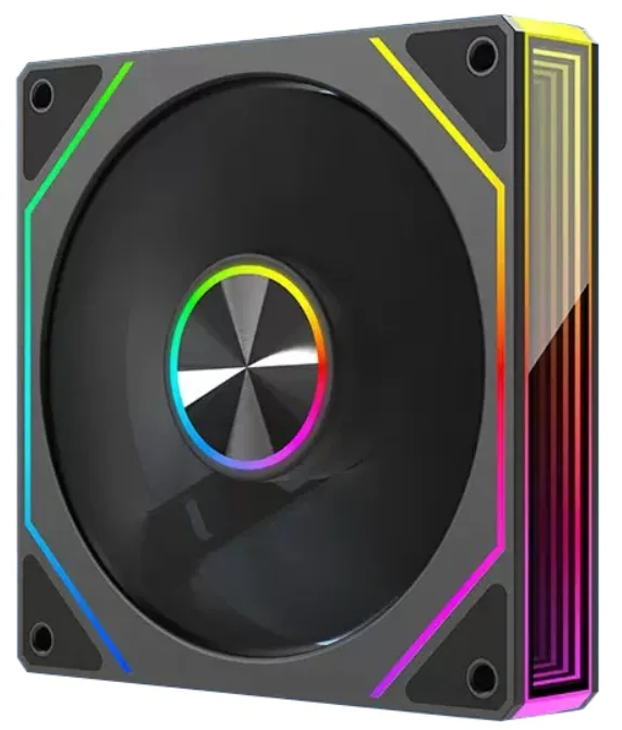 Ventilador RGB, 4PIN PWM 800-1800RPM, sincronización de iluminación de placa base, 1 unidad