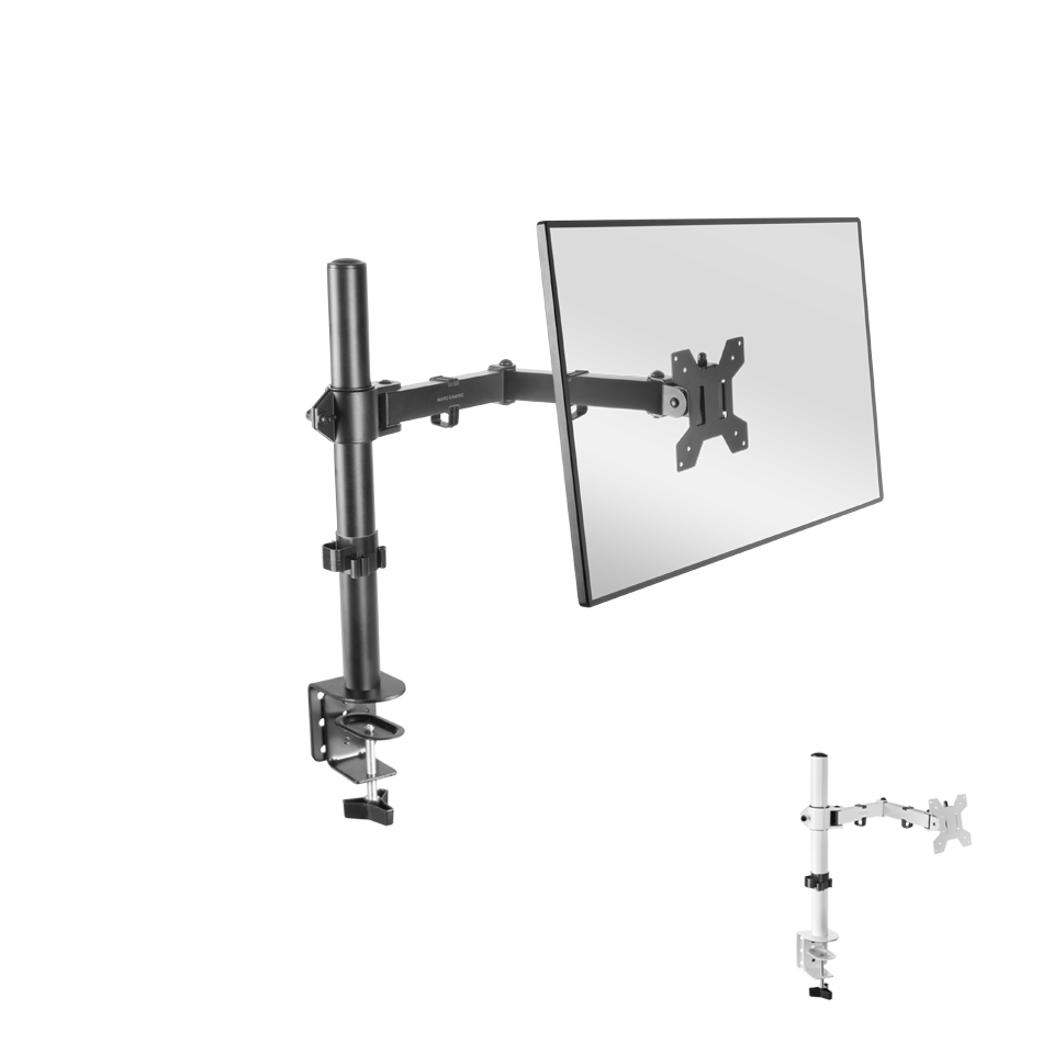 Soporte monitor de 1 brazo, de 13" a 32" pulgadas, hasta 8kg, brazo articulado, VESA 75 y VESA 100